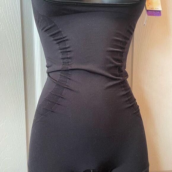 SPANX STAR POWER POWER PLAY OPEN BUST TANK IN BLACK TIE SIZE XL - Picture 2 of 7